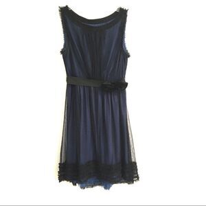 Anthropologie Moulinette Soeurs sheer overlay dress S